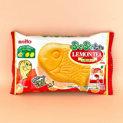 [Meito] Puku Puku Tai Fish Shaped Wafer - Lemon Tea